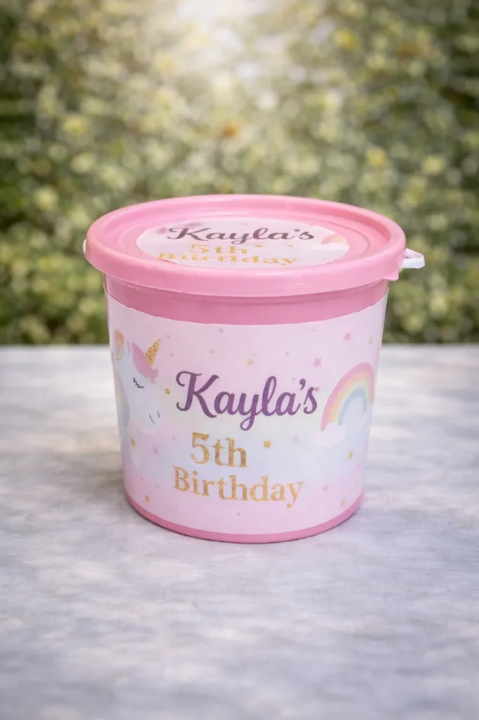 Customised Party Bucket